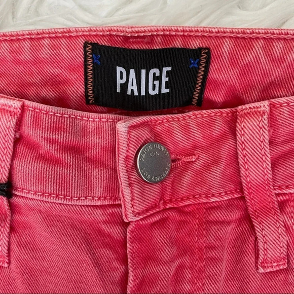 New PAIGE Hoxton Straight Ankle Jean Wildflower NWT Denim 25 - Picture 8 of 14